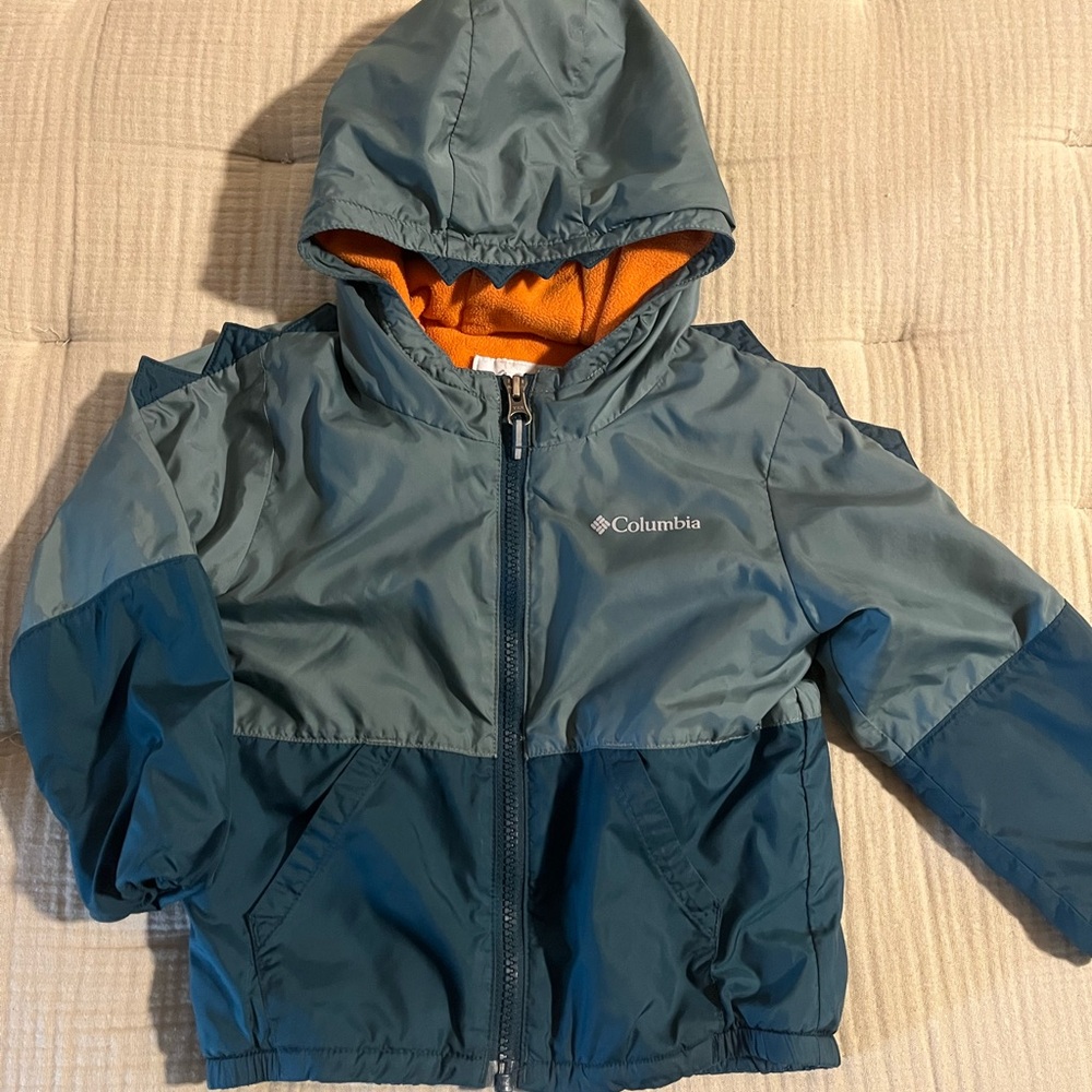 Columbia Toddler Kitterwibbittt Jacket - Teal and Orange
